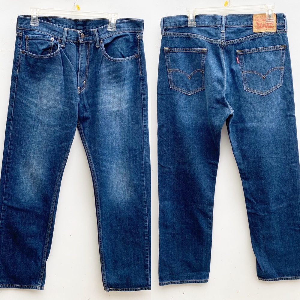 Levi’s | 505 Levi’s Dark Wash Straight Jeans 34/32